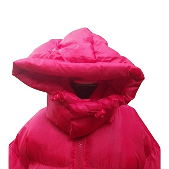 Avirex VTG Hooded Down Puffer Coat Red Men's sz XL - Picture 3 of 7